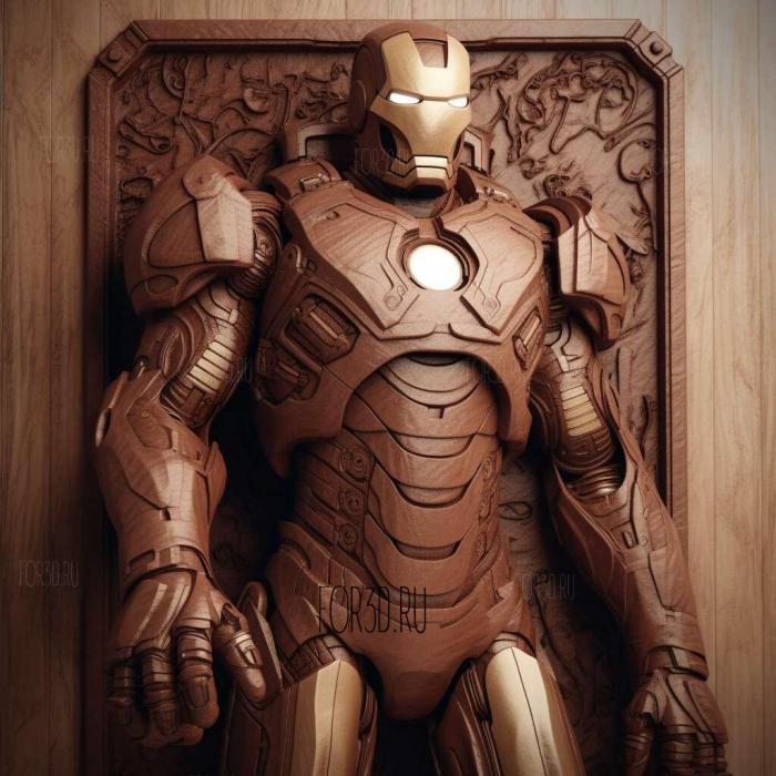 ironman 3 stl model for CNC